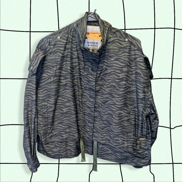 Scotch & Soda All-over Printed Loose-Fit Jacket Size Small - Picture 8 of 16